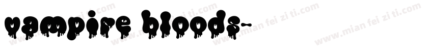 vampire bloods字体转换